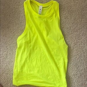 Lululemon Neon Yellow Athletic Tank